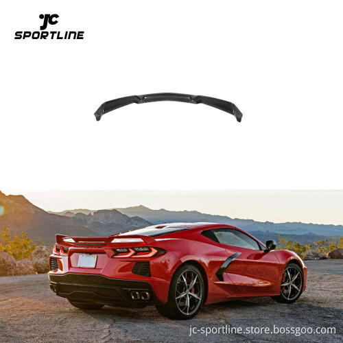 Chevrolet Corvette Stingray C8 Z06 Real Carbon Rear Trunk Lid Spoiler High Wing 2020-2024